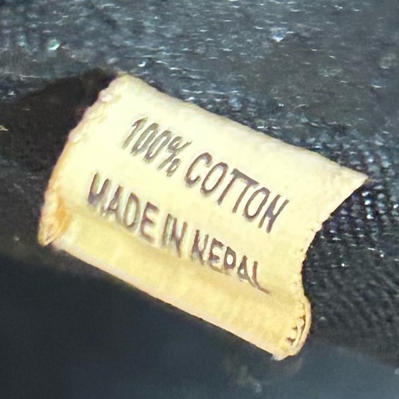 Bohemian Elephant Sling Shoulder Bag Crossbody 100% Cotton Made in Nepal - Picture 5 of 11